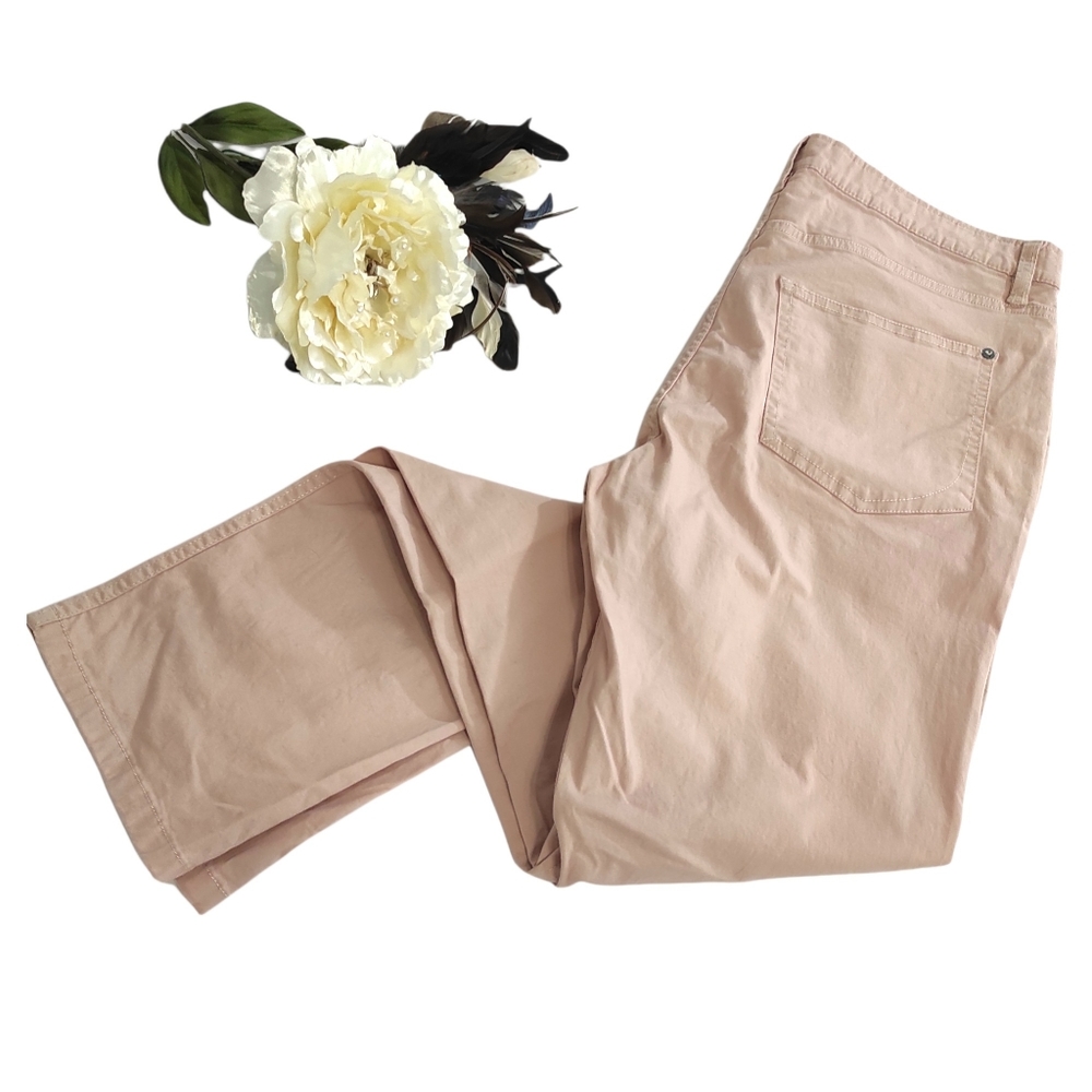 Anthro Paper Denim & Cloth Straight Leg Pants Brushed Cotton Stretch 34/32